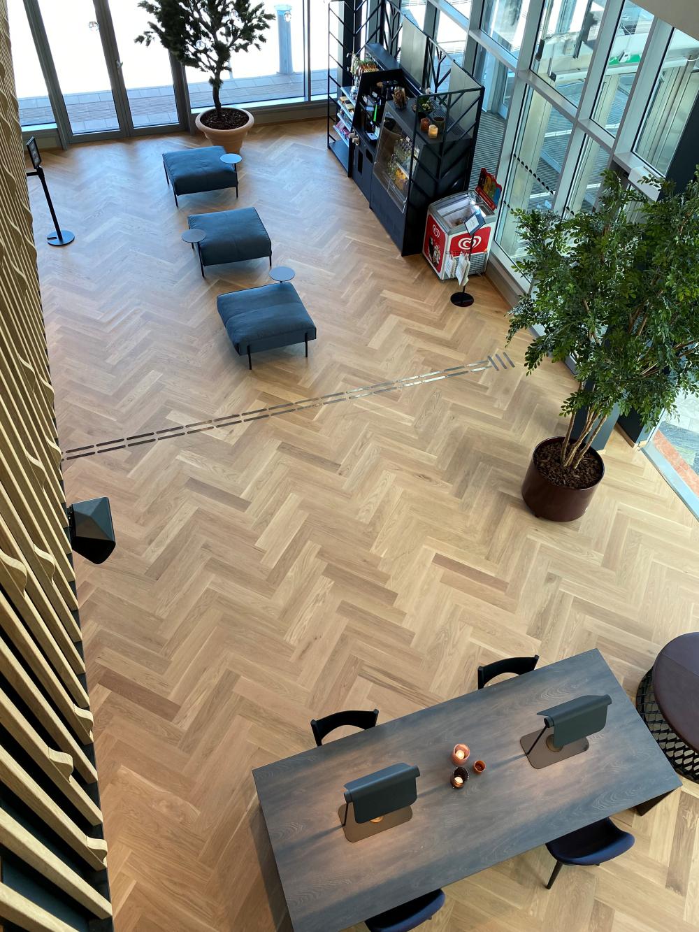 Rovere - Pavimenti a spina di pesce in plancia